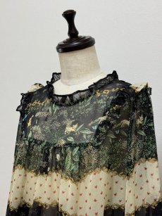 画像9: 【11月中旬〜11月下旬】ribbon border blouse（M）4175310 (9)