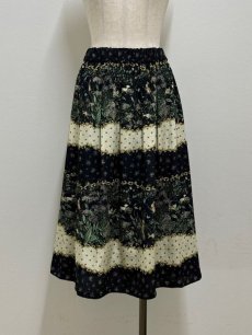 画像1: 【11月中旬〜11月下旬】ribbon border skirt（3L）4665180 (1)