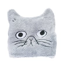 画像2: 松尾ミユキ Cat Face Blanket Light Gray　MM762 (2)