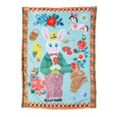 画像1: Nathalie Lete Double layer Blanket Gardener rabbit　NL096 (1)