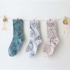 画像2: 松尾ミユキ　Cat socks Minnos　MM189 (2)