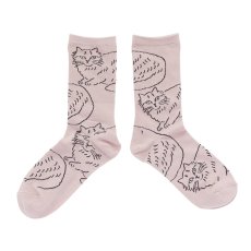 画像1: 松尾ミユキ　Cat socks Kinaco　MM190 (1)