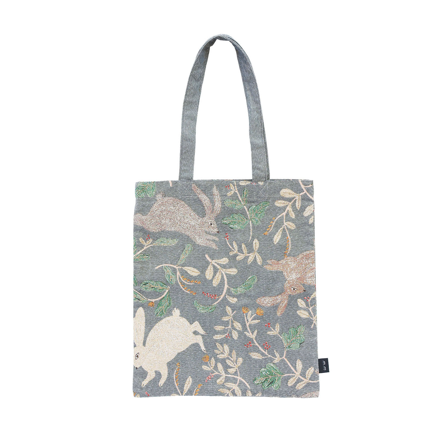 松尾ミユキ Rectangle tote bag Three Rabbits MM091